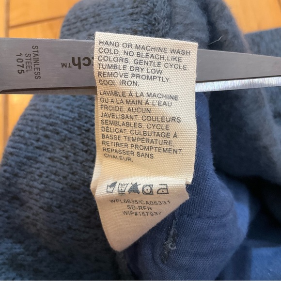 Woolrich Mini Skirt Blue Marled Knit Fleece Lined Hiking Skirt Women’s S… - Picture 12 of 13